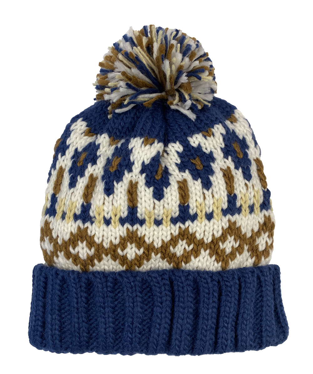 Norway Jacquard Pattern Cuff Cap - Winter Hats